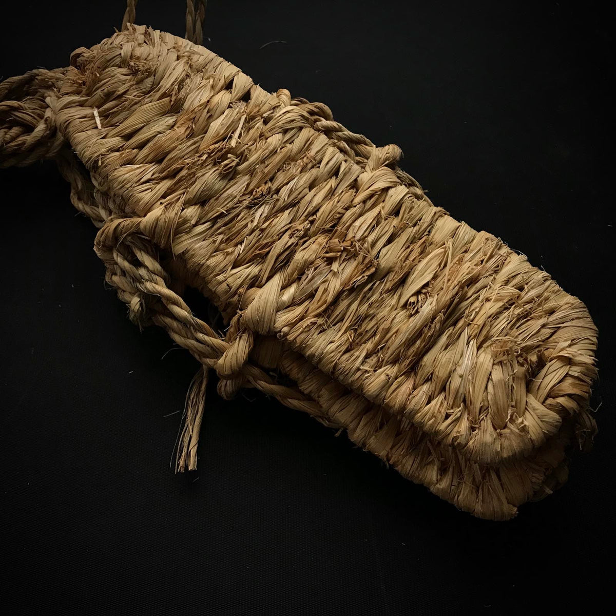Hand-made Traditional Japanese Waraji-Style sandal pair 稲藁わらじ  手作り